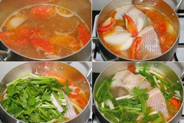 cách nấu cá điêu hồng nấu ngót