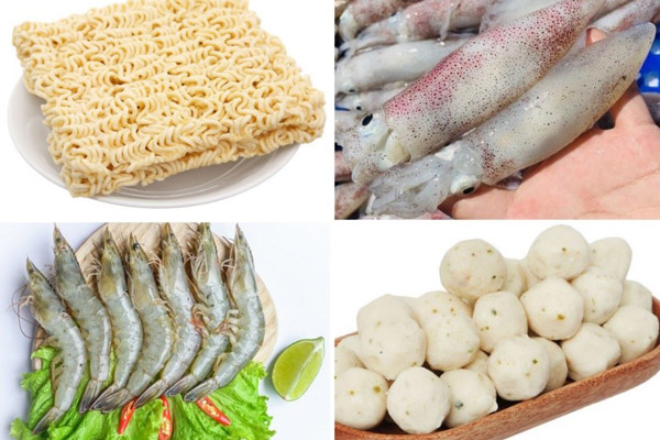 Các nguyên liệu chính cần có khi nấu mì cay