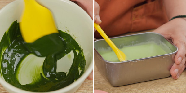 Màu xanh lá của bột trà xanh