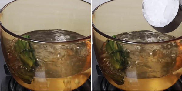 Nấu phần nước đường lá dứa