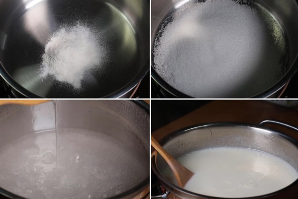 Nấu thạch khúc bạch.