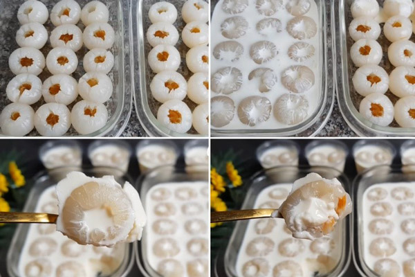 Xếp vải vào hộp và đổ khúc bạch